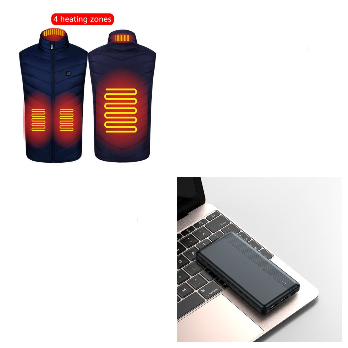 Heated Vest w/ portable charging bank